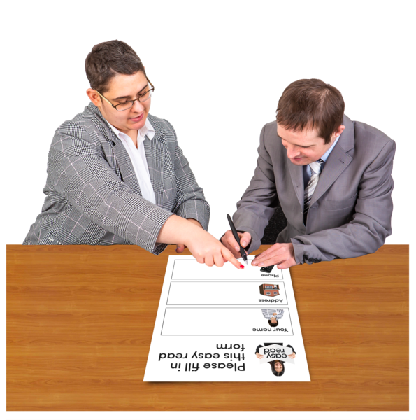 Support completing a form