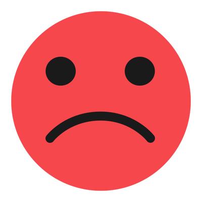 A sad emoji
