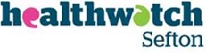 a logo for Healthwatch Sefton