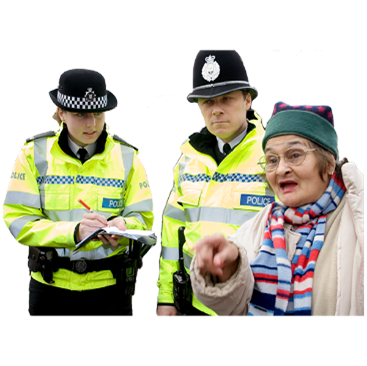 reporting to the police image