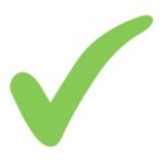 A green tick