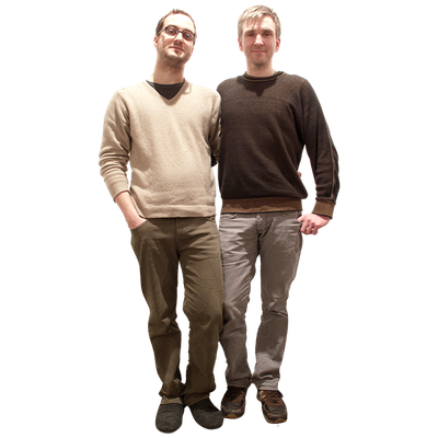 Two men holding hands
