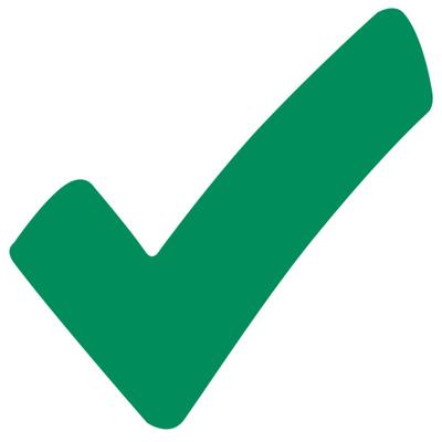 A green tick